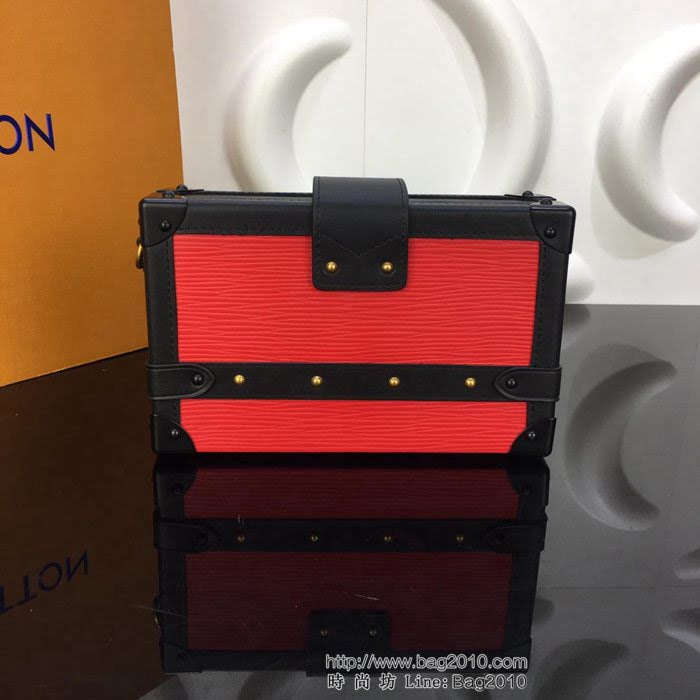 路易威登LV 頂級原單 M54651 經典款Petite Malle手袋 Epi皮革面 定制旅行箱 精品小號包袋  YDH2422